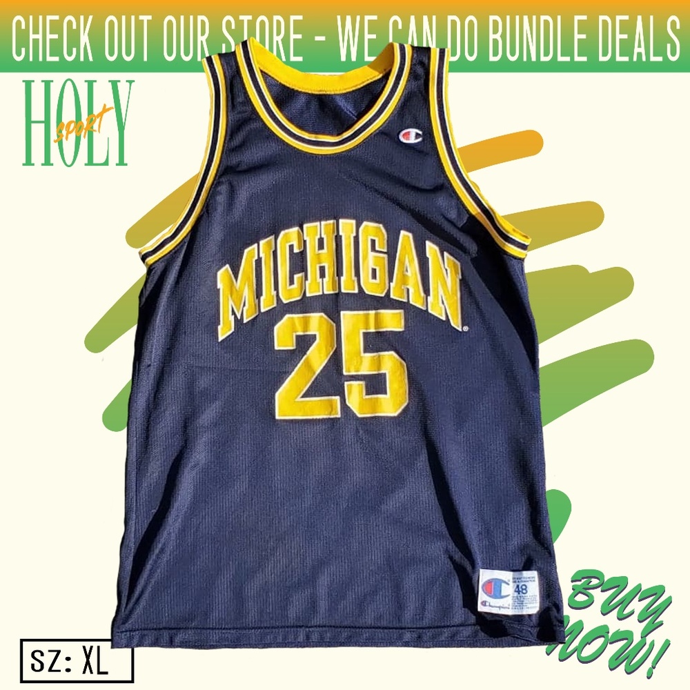 Extremely Rare Fab Five Michigan Champion Jersey